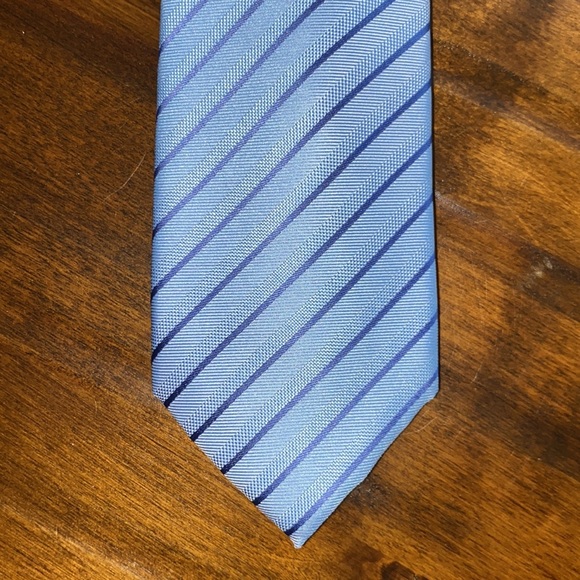 New Alfatech by Alfani Laurel Stripe Light Blue Retail $55 - Picture 2 of 3